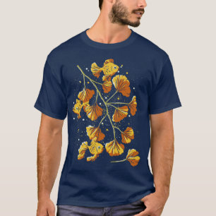 Camiseta Peixes Ouros de Ginkgo por Tobe Fonseca