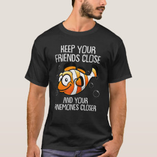 Camiseta Peixes-palha Palha Anêmonas de Peixes Mulheres