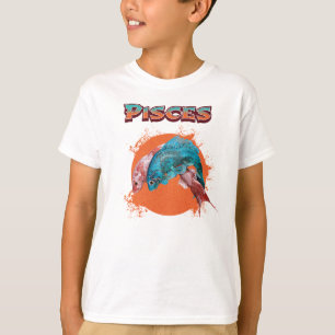 Camiseta Peixes Peixes Zodíaco Horóscopo Signo de Água Astr