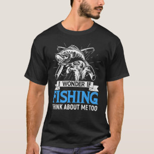 Camiseta Peixes Pensam Em Mim Aquário Aquarista Da Pesca