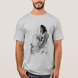 Camiseta Peixes pretos de Koi