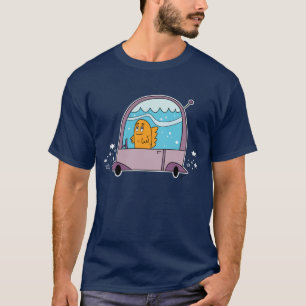 Camiseta Peixes que conduzem um carro - o t-shirt dos