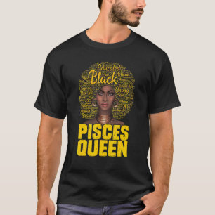 Camiseta Peixes Rainha Negra Mulher Negra Afro-Natural Afri