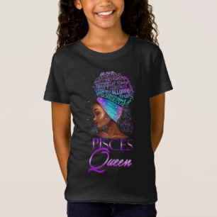 Camiseta Peixes roxos Rainha-Africana Marcha F
