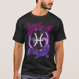 Camiseta Peixes Símbolo Zodiac Astrologia