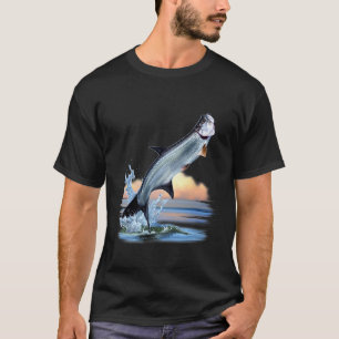 Camiseta Peixes Tarpon Água doce Vida selvagem Pesca A
