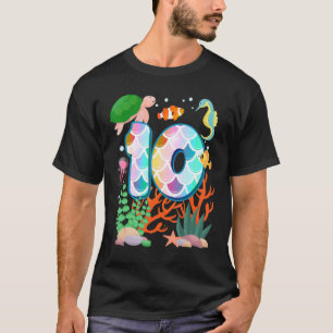 Camiseta Peixes Tetra de Aniversário de 10 Anos Aquário Sub