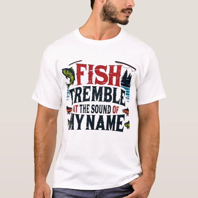 Camiseta Peixes tremem ao som do meu nome (Frente)