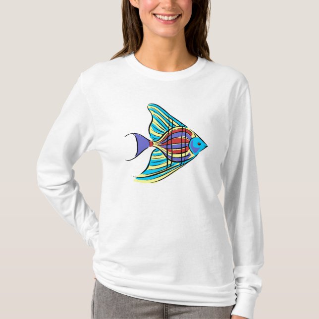 Camiseta Peixes tropicais (Frente)