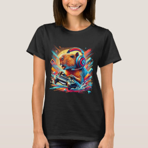 Camiseta Peixes Tropicais Coloridos Espalhados