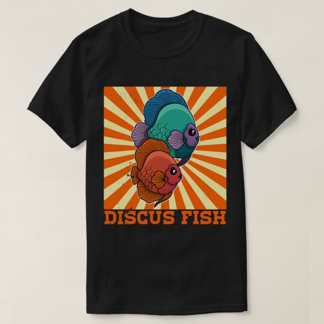 Camiseta Peixes Tropicais de Peixes Biólogo Aquárico-Cichli (Frente do Design)