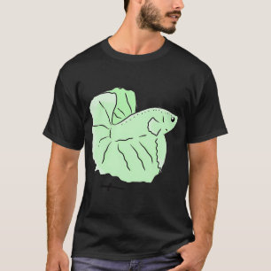 Camiseta Peixes tropicais verdes