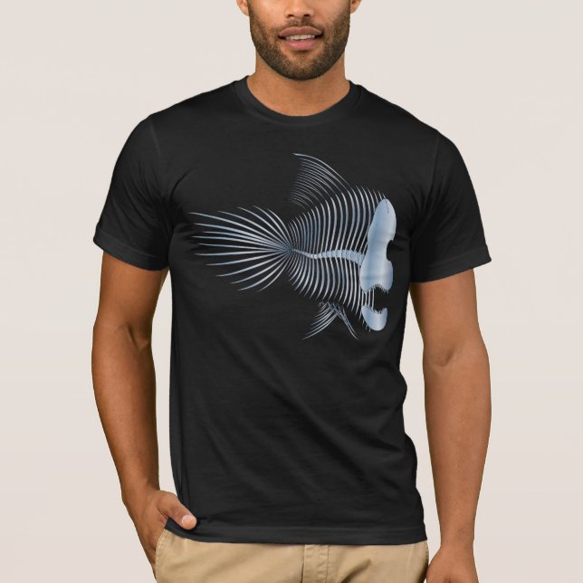Camiseta Peixes "UnderFin de esqueleto " (Frente)