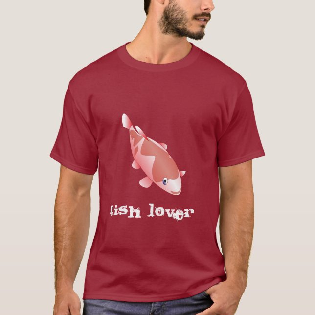 Camiseta Peixes vermelhos: AMANTE DOS PEIXES (Frente)