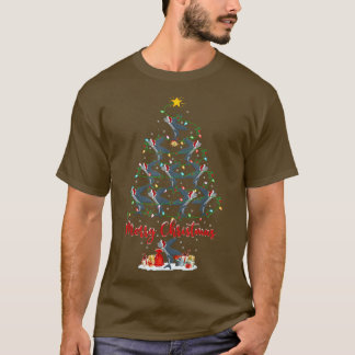 Camiseta Peixes Voadores Sobrevoos Papais noeis De Peixes V