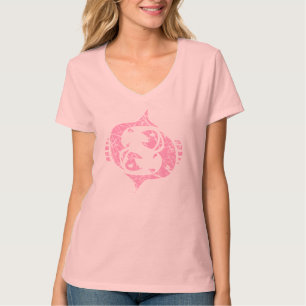 Camiseta Peixes zodíaco sinal Grunge o 19 de fevereiro - 2