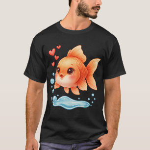 Camiseta Peixinho Dourado Kawaii