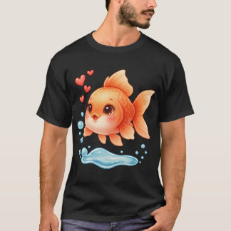 Camiseta Peixinho Dourado Kawaii