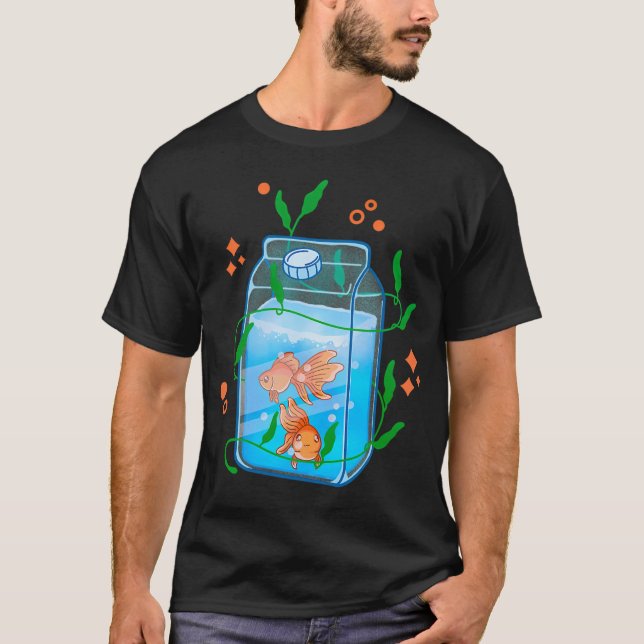 Camiseta Peixinho Dourado Kawaii (Frente)