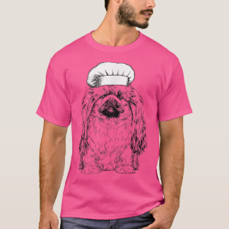 Camiseta Pekingese Cog Cook Chef Cozinhar engraçado