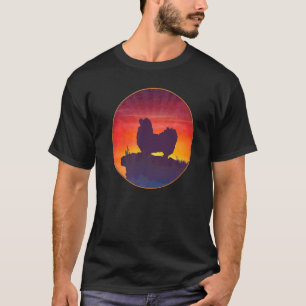Camiseta Pekingese Dog Sunset
