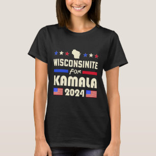 Camiseta Pela Campanha Democratas Patrióticos de Kamala 202