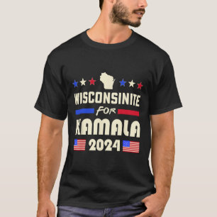 Camiseta Pela Campanha Democratas Patrióticos de Kamala 202