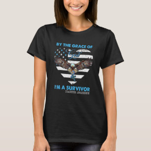 Camiseta Pela Graça de Deus, sou um sobrevivente diabetes