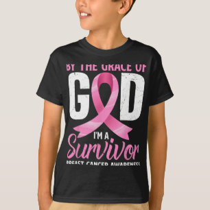 Camiseta Pela Graça Deus I#39;m Cancer A Sobrevivente