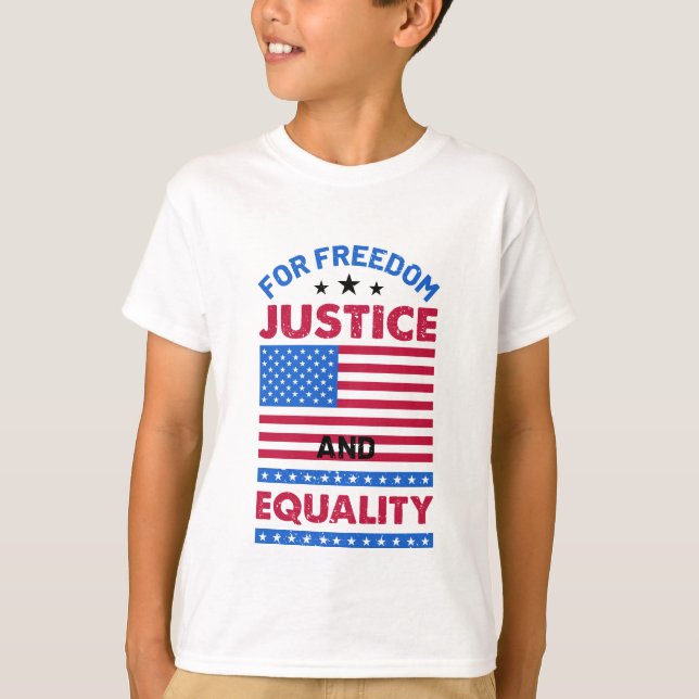 Camiseta Pela Liberdade, Justiça e Igualdade (Frente)