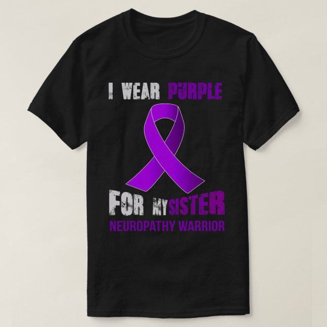 Camiseta Pela minha irmã NEUROPATHY WARRIER (Frente do Design)