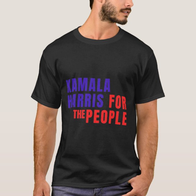 Camiseta Pela Pessoas Tee Kamala Harris (Frente)