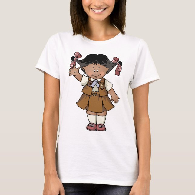 Camiseta Pele da obscuridade da brownie (Frente)