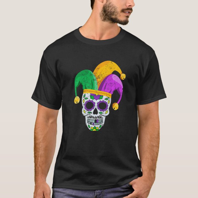 Camiseta Pele de Açúcar do Partido Mardi Gras Roupa Homens  (Frente)