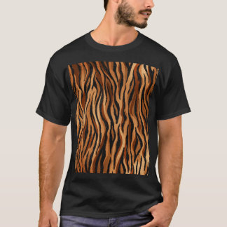 Camiseta Pele de tigre: padrão sem costura desenhado à mão.