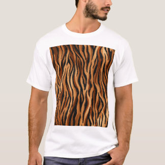 Camiseta Pele de tigre: padrão sem costura desenhado à mão.