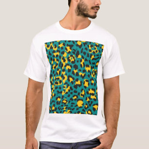 Camiseta Pele Leopardo: Padrão de Textura Vintage