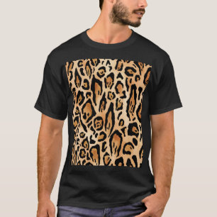 Camiseta Pele-Leopardo: Padrão Sem-Olho Eterno