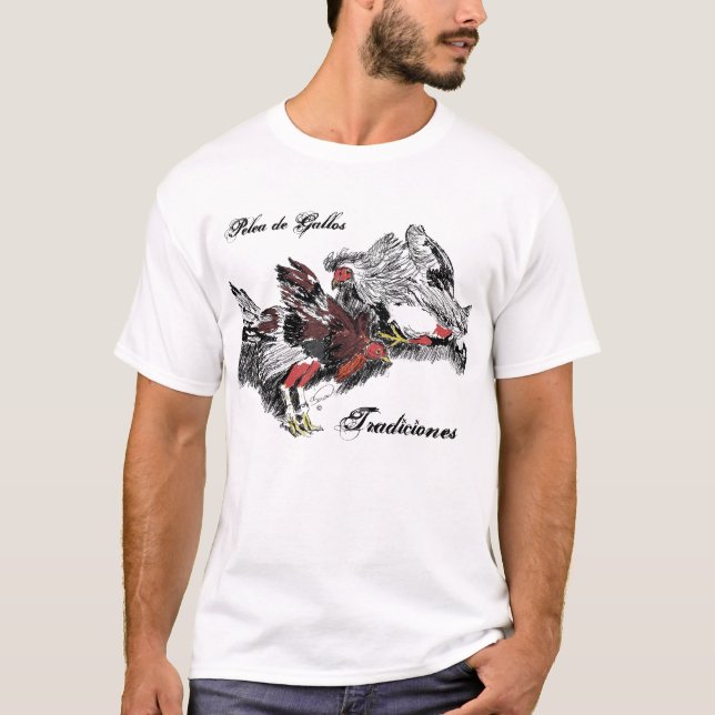 Camiseta Pelea de Gallos (Frente)