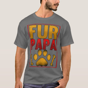 Camiseta Peles com pelo Papa Pai Cachorro Dia de os pais