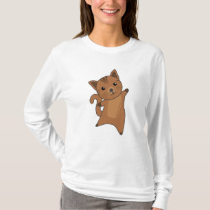 Camiseta Peles De Gatinho De Gato Animais De Corte De Casca