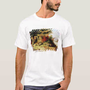 Camiseta Peles do transporte dos indianos através do