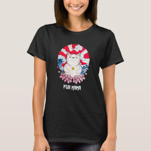 Camiseta Peles Mamãe Gato Animal Memória Gatinho Gatinho Ga