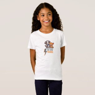 Camiseta Peles-sempre amigos - Cachorro giro e Besties de G