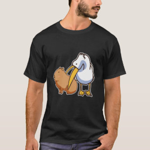 Camiseta Pelican Eating Capybara Capibara Animal