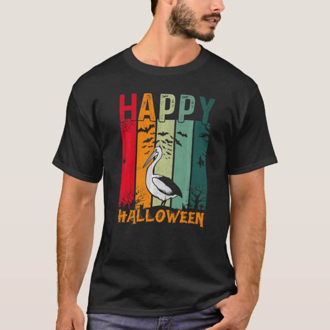 Camiseta Pelican Girls Boys Retro Style Janto de Halloween  (Frente)