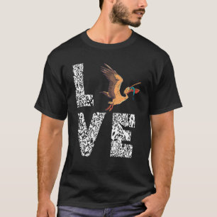Camiseta Pelican Love Leopard Pelican Bird Tropical
