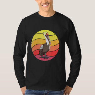 Camiseta Pelican Retro Sunset Bird Pelicanos