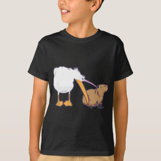 Camiseta Pelican tenta comer Capybara Funny Cute Kawaii Me