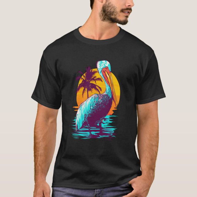 Camiseta Pelican Vintage Bird Graphic Pelican (Frente)